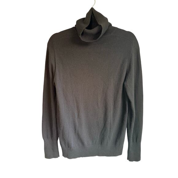 Everlane 100% Cashmere Turtleneck Sweater • Navy Blue • Size Large - Picture 2 of 6